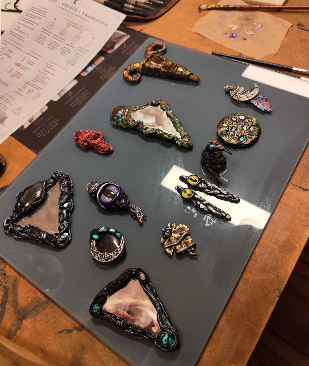 Finished workshop pieces